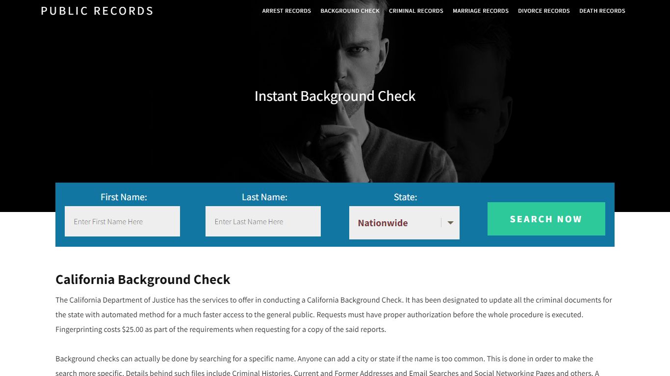 California Background Check | Get Instant Reports On People